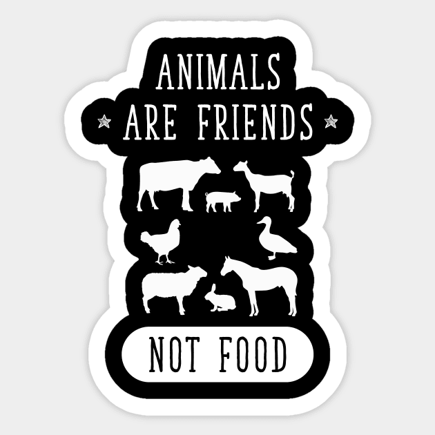 Animals are friends Sticker by captainmood